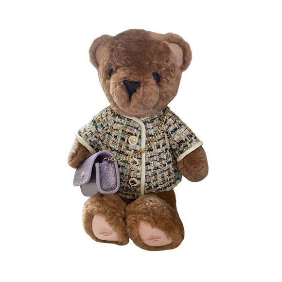 Kate Spade 3D Teddy Bear Crossbody Bag Brown Fur KI972 NWT Collectible - Picture 4 of 7